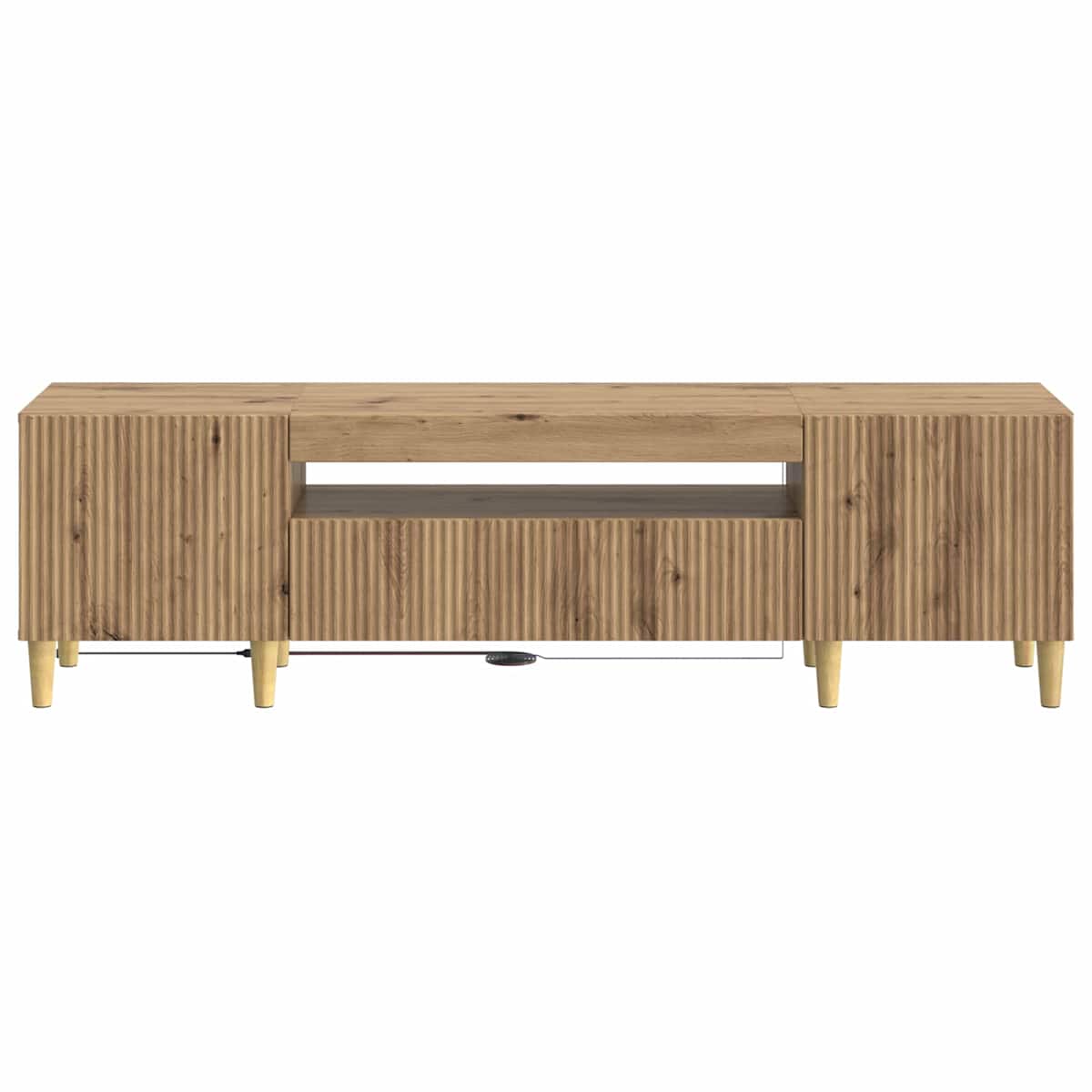 LED TV-skab ARNHEM 153 x 35 x 43 cm Konstrueret træ - Billede 6