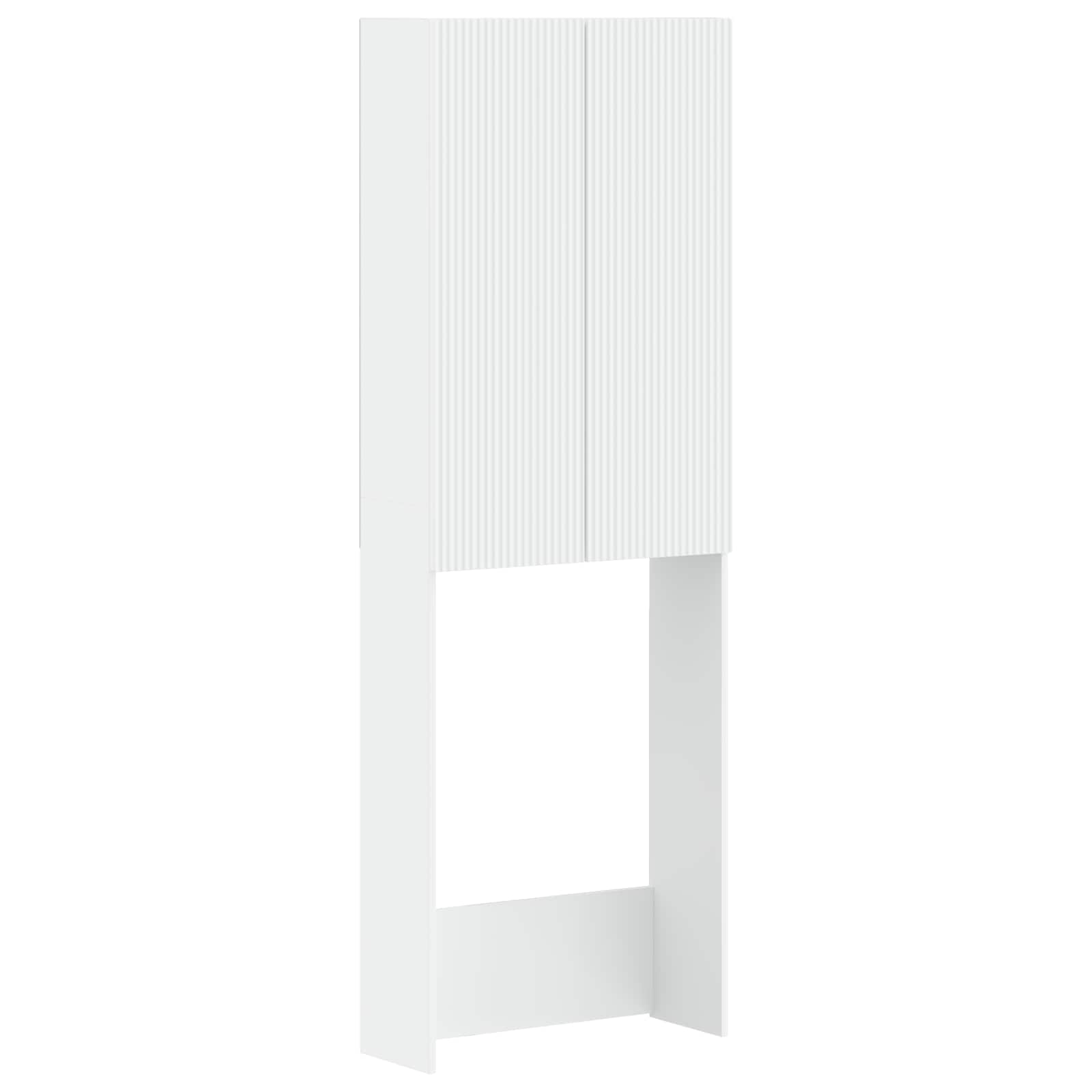 vidaXL Toalett skåp ARNHEM Vit 66 x 25,5 x 190 cm Konstruerat trä