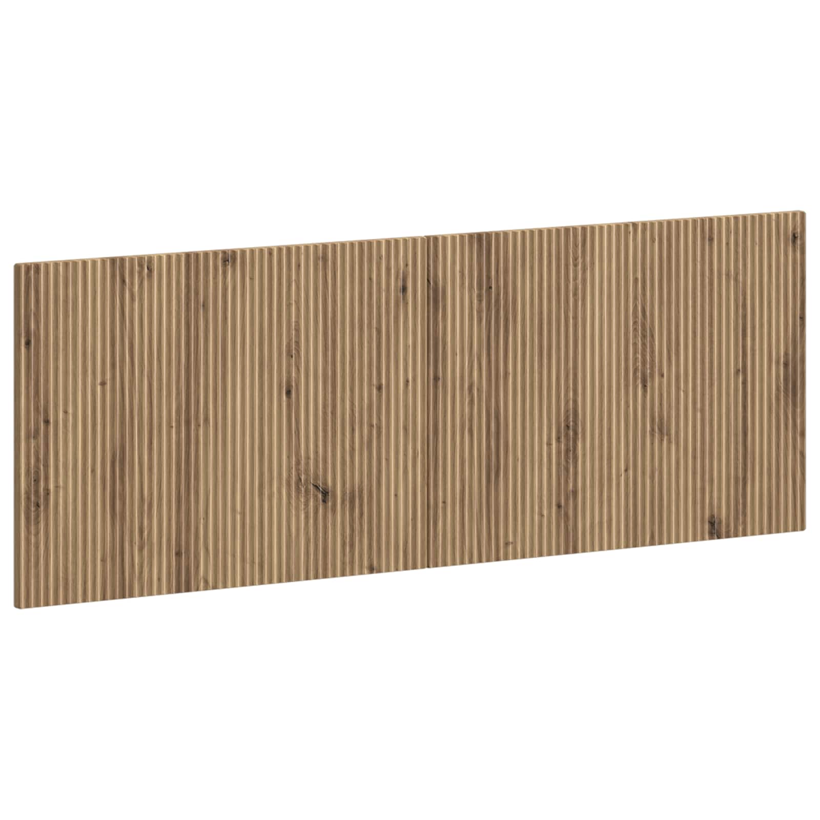 Wandgemonteerd Hoofdeinde ARNHEM Artisanaal eiken Bewerkt hout – afbeelding 1