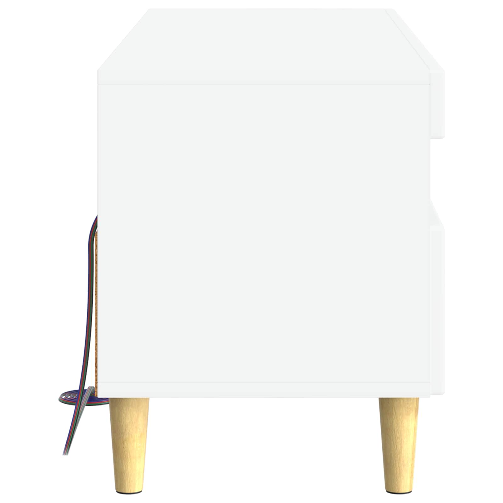 LED TV-kaappi valkoinen Tekninen puu - Image 5