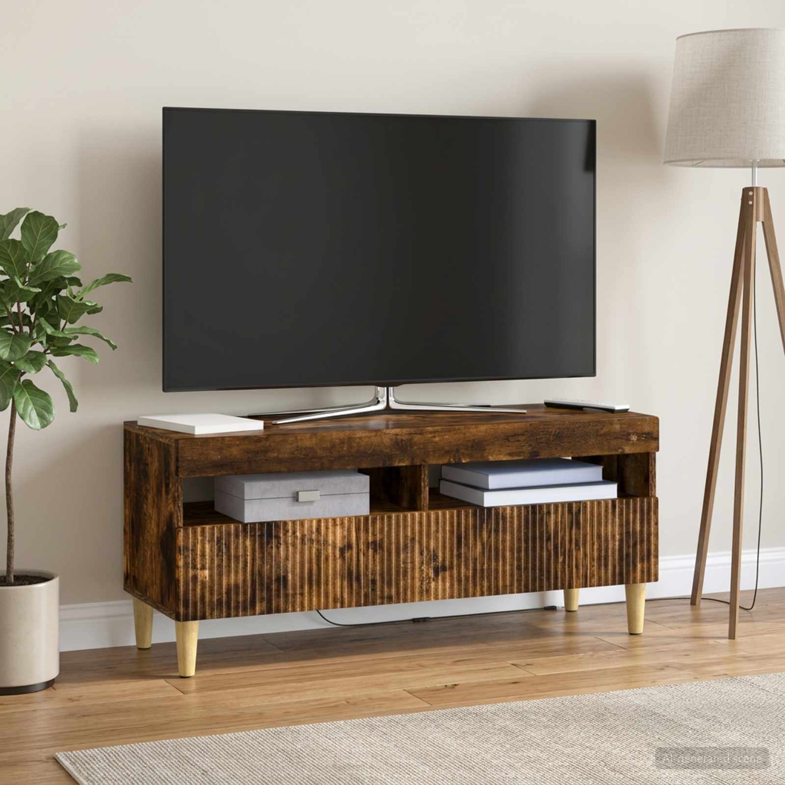LED TV-kaappi Savutammi Tekninen puu