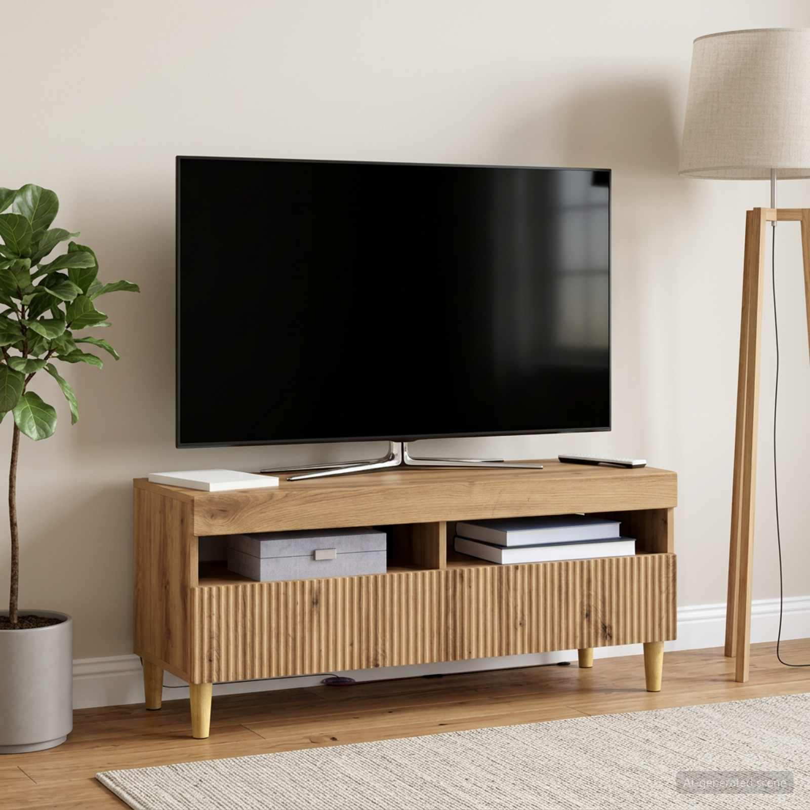 LED TV-kaappi ARNHEM 100 x 35 x 43 cm Artisaanitammi - Image 4