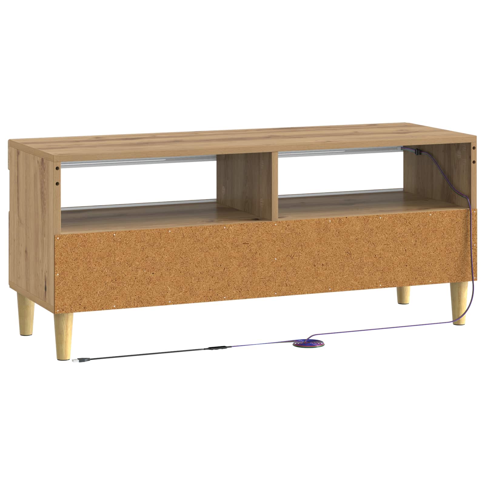 LED TV-kaappi Artisaanitammi Tekninen puu - Image 6