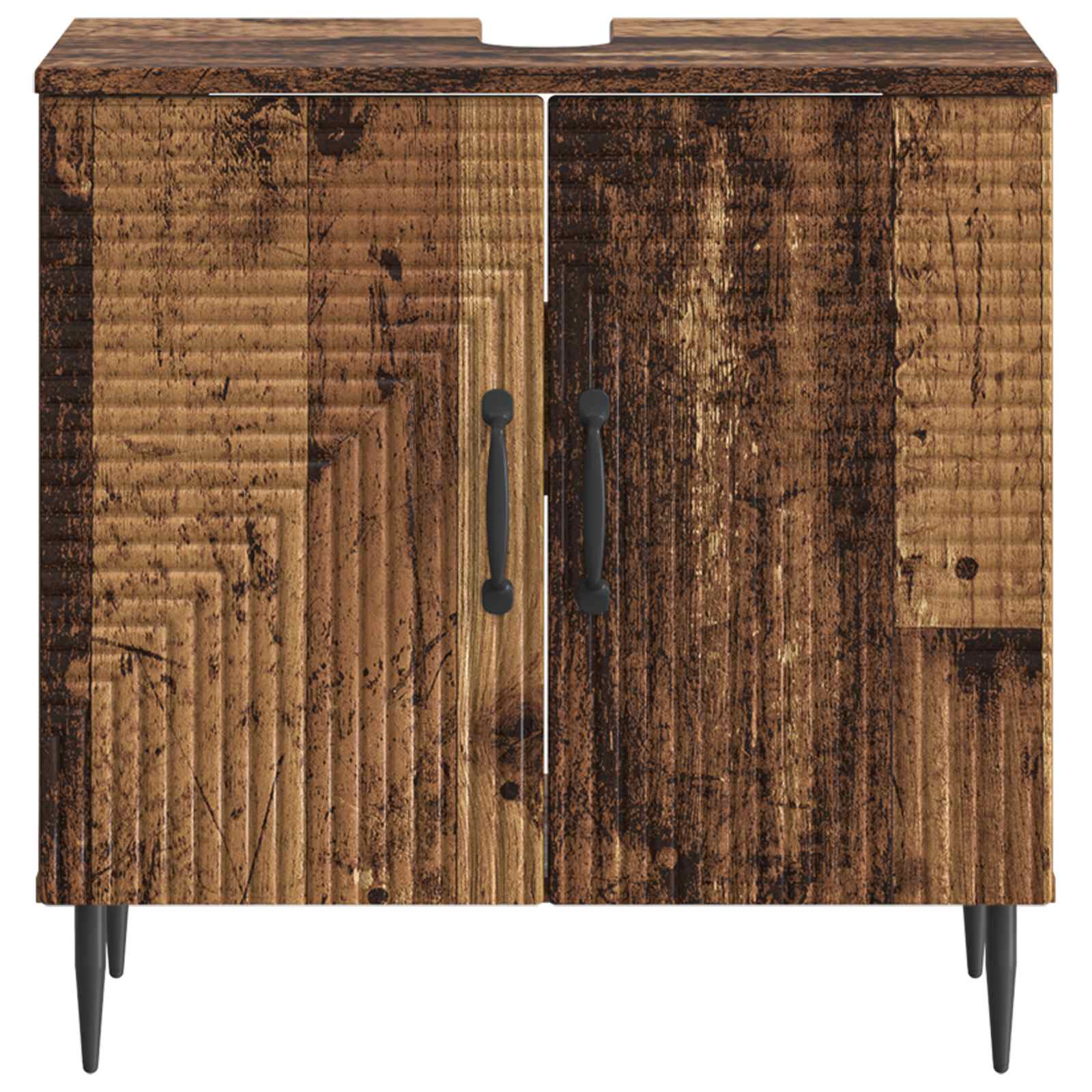 Шкаф за мивка в баня HAARLEM Старо дърво 59,5 x 31,5 x 59 см – снимка 3