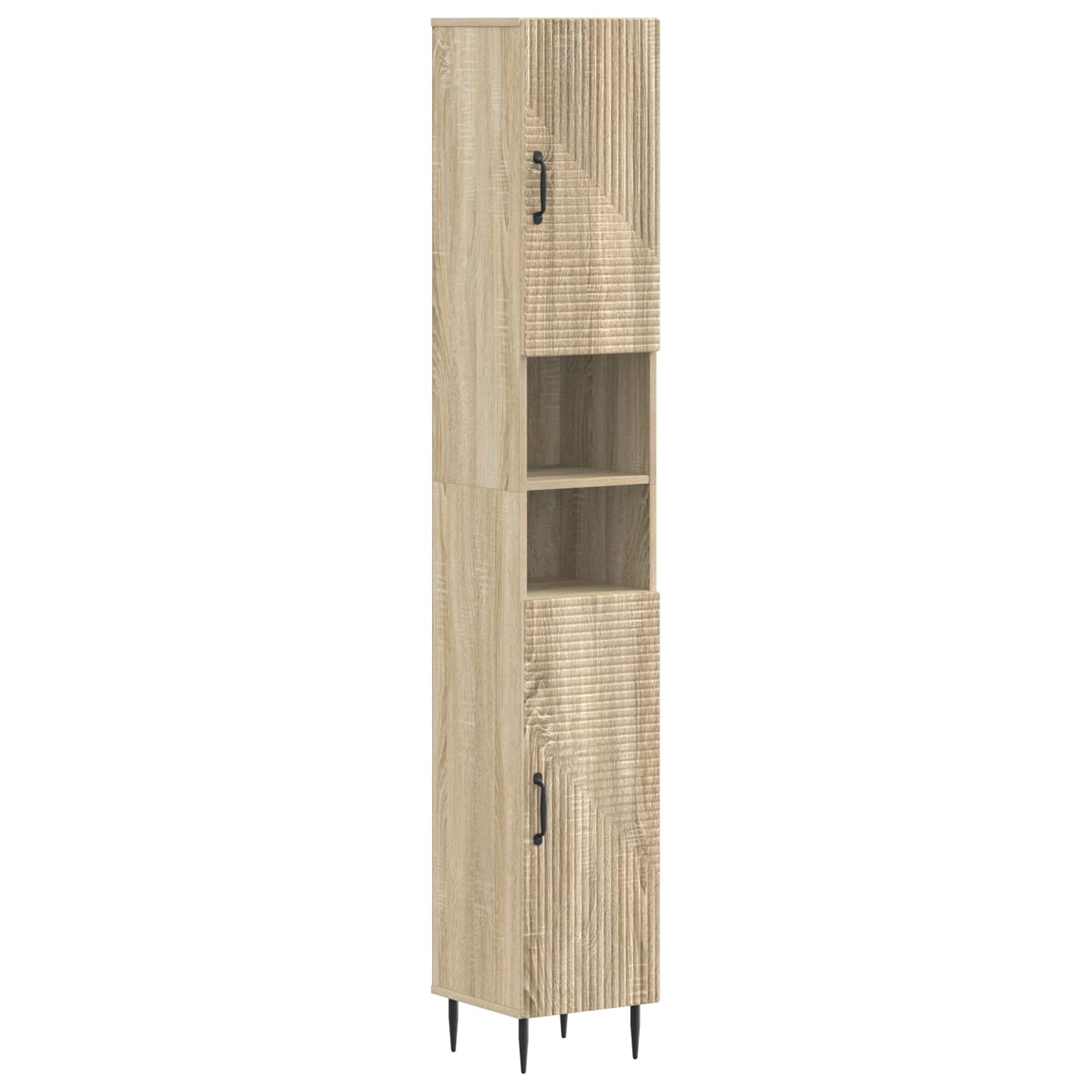 Badkamerkast met Open Plank HAARLEM Sonoma Eiken – afbeelding 1