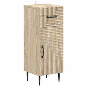 vidaXL Vannitoa hoiukapp HAARLEM Sonoma tamm 30 x 31 x 80 cm Tehispuit