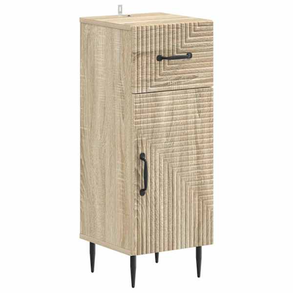 vidaXL Vannitoa hoiukapp HAARLEM Sonoma tamm 30 x 31 x 80 cm Tehispuit
