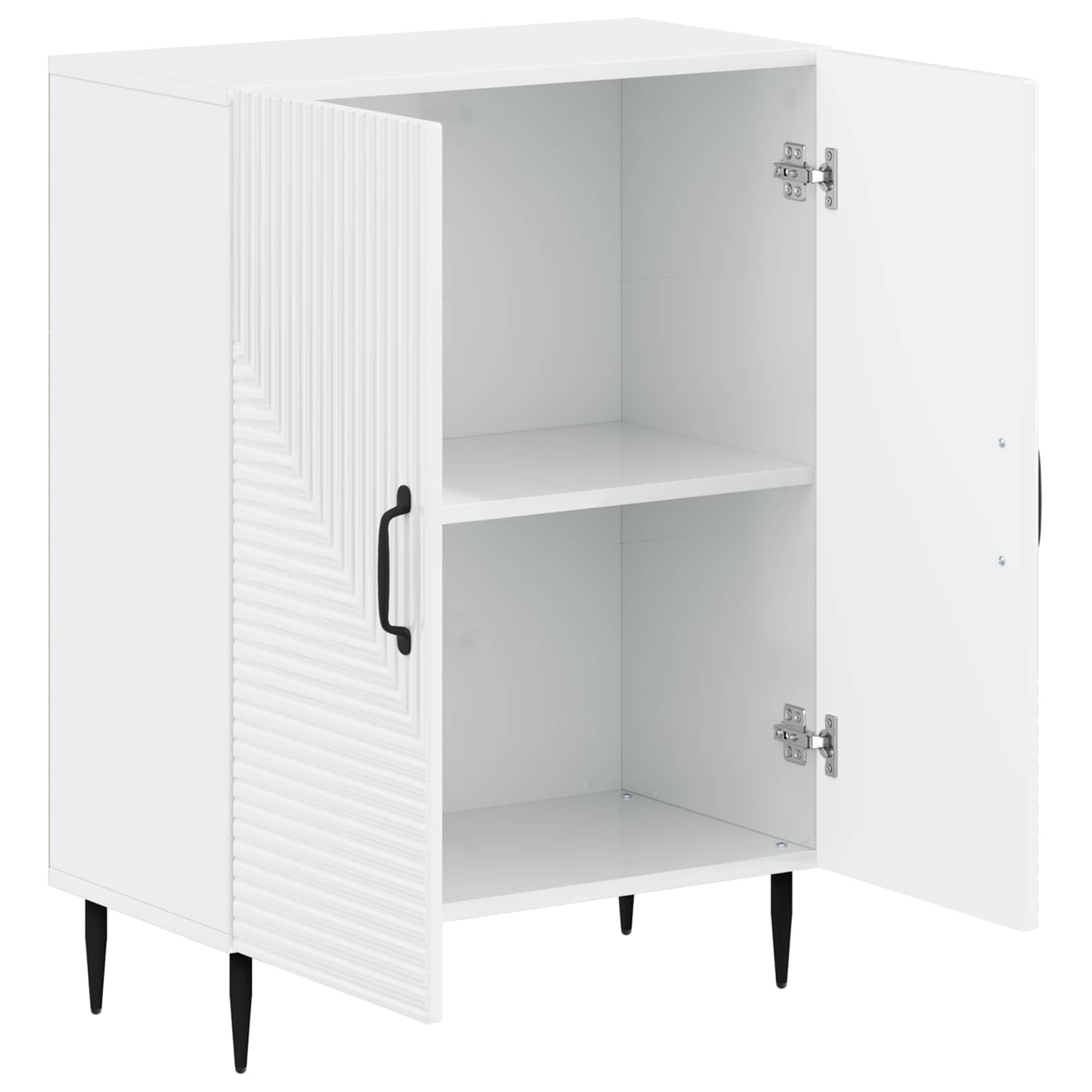 Шкаф за баня HAARLEM Бял гланц 59,5 x 31 x 80 см — изображение 2