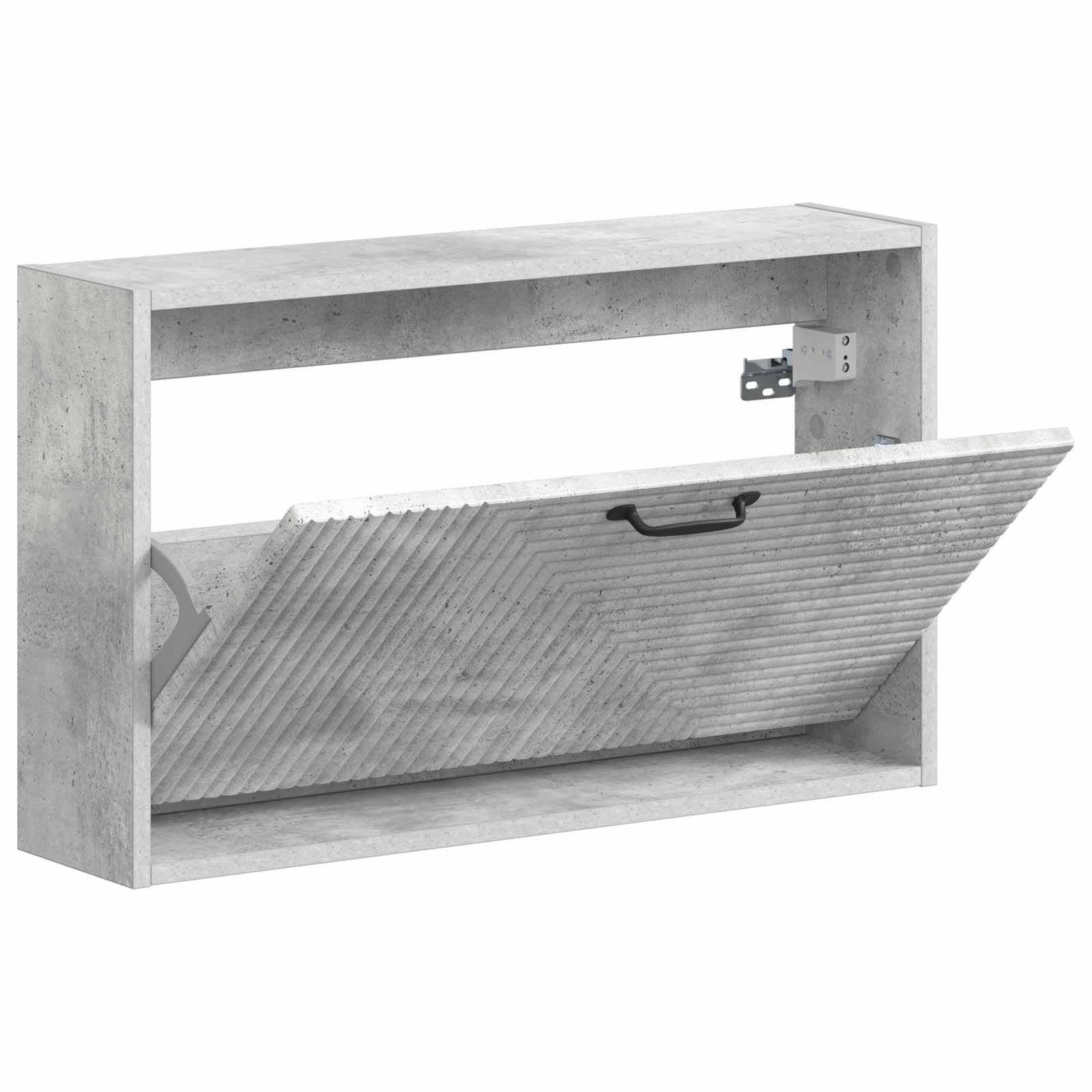 Wandgemonteerde Schoenkast HAARLEM 71 x 17 x 43 cm Bewerkt hout image 2