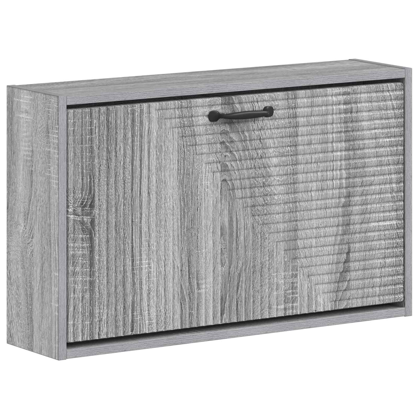 Wandgemonteerde Schoenkast HAARLEM 71 x 17 x 43 cm Bewerkt hout image 1