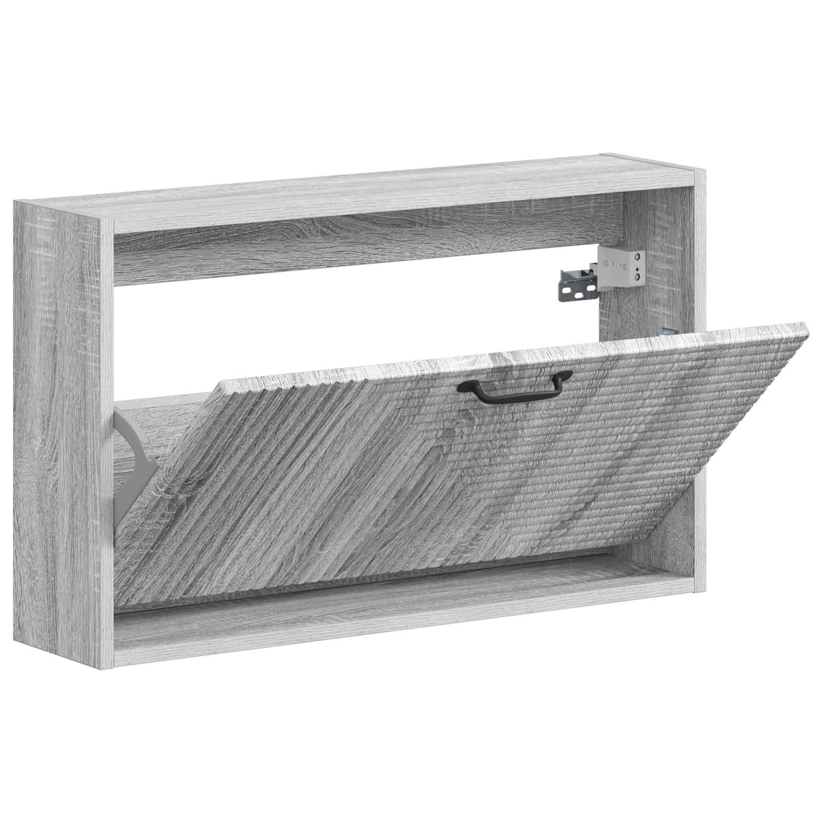 Wandgemonteerde Schoenkast HAARLEM 71 x 17 x 43 cm Bewerkt hout image 2