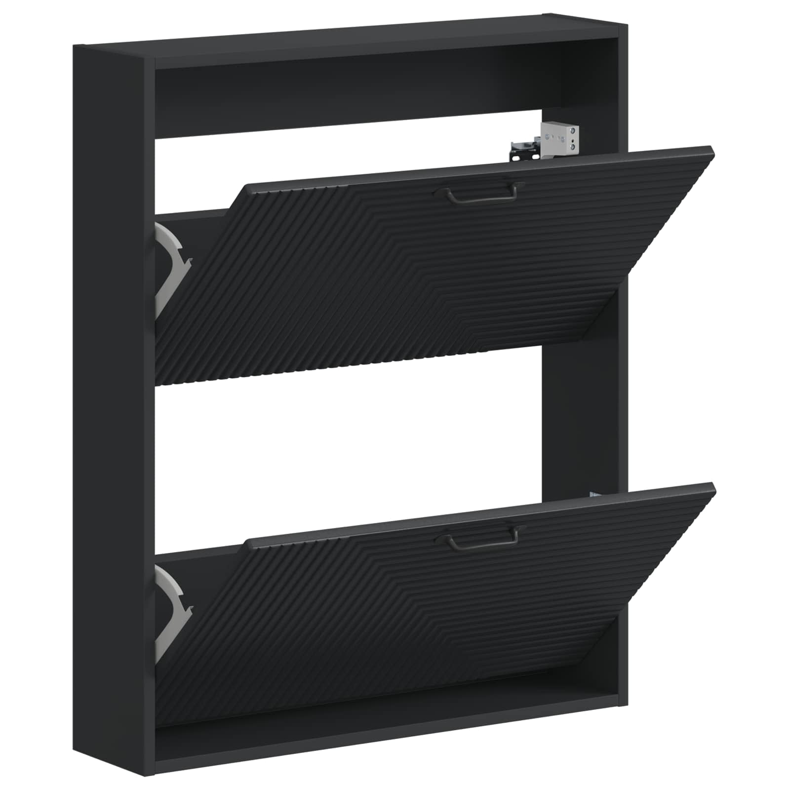 Wandgemonteerde Schoenkast HAARLEM 71 x 17 x 86 cm Bewerkt hout image 2