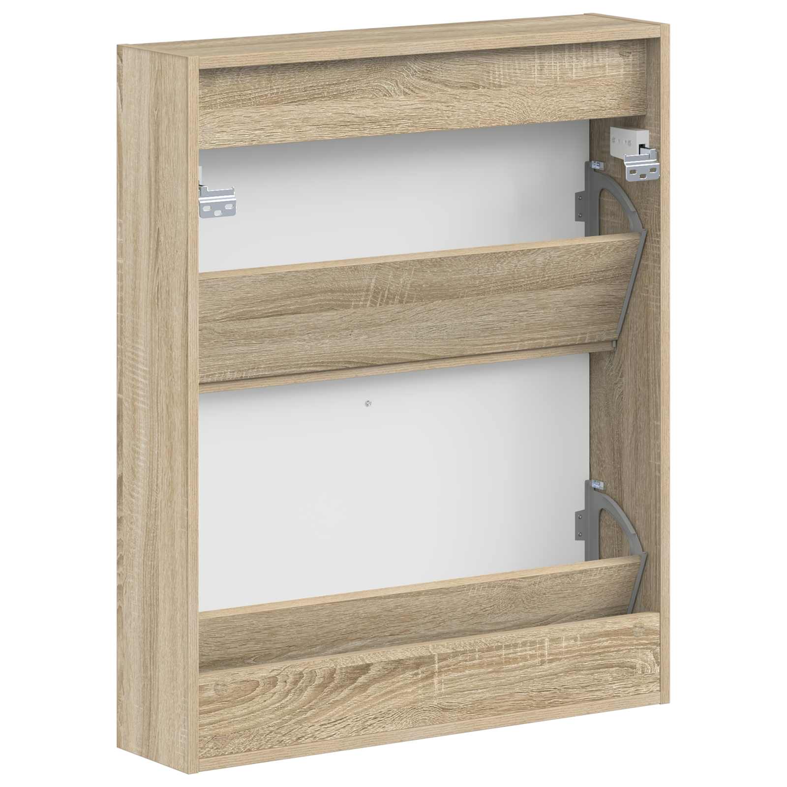 Wandgemonteerde Schoenkast HAARLEM 71 x 17 x 86 cm Bewerkt hout image 5