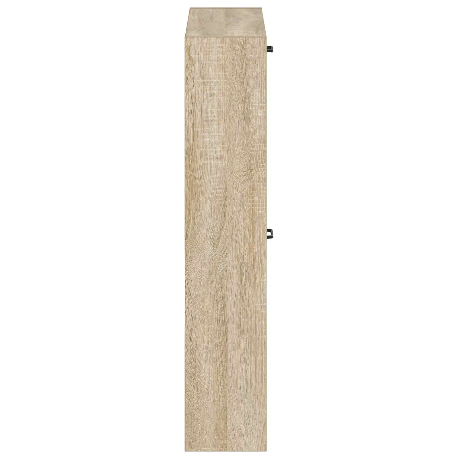 Wandgemonteerde Schoenkast HAARLEM 71 x 17 x 86 cm Bewerkt hout image 4