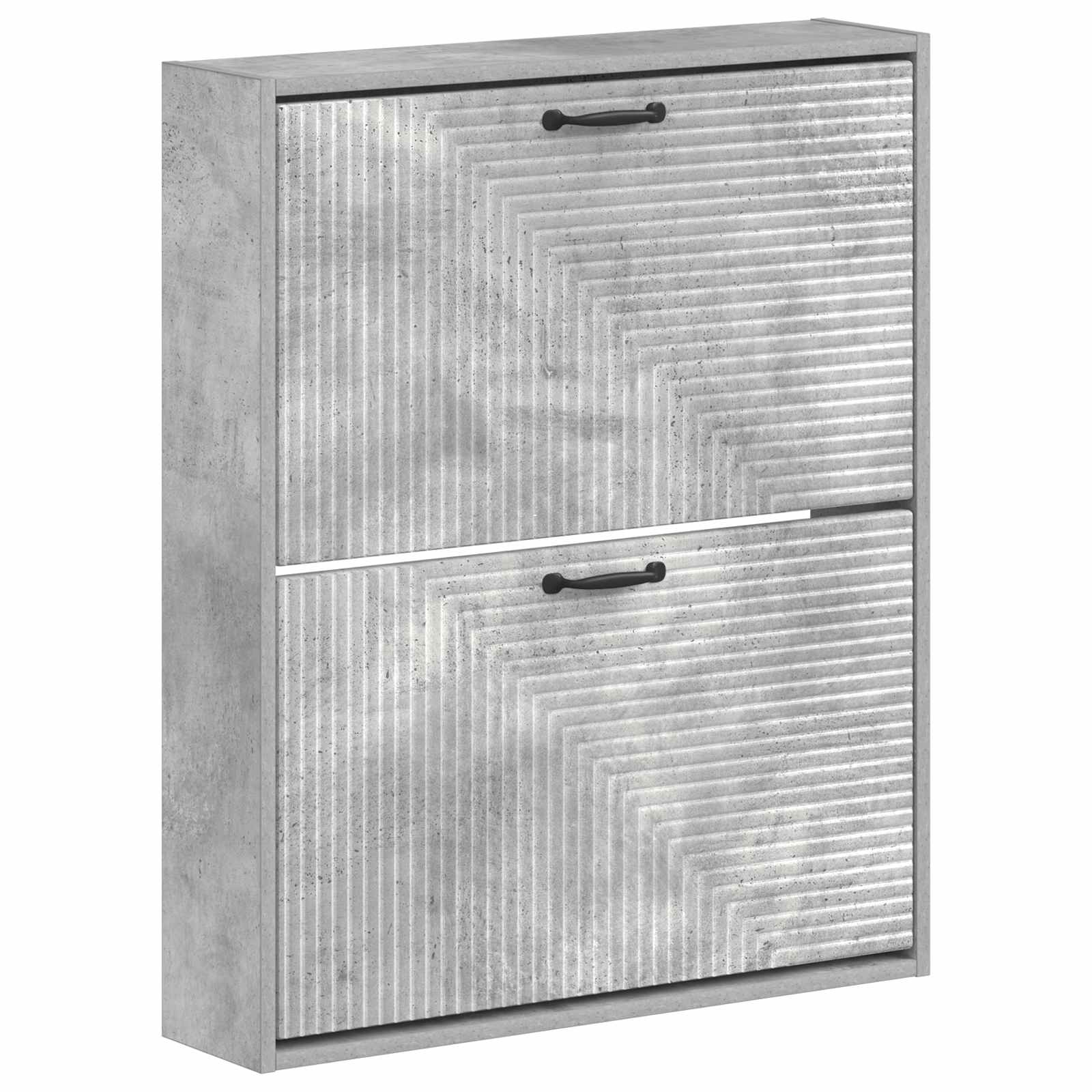 Wandgemonteerde Schoenkast HAARLEM 71 x 17 x 86 cm Bewerkt hout image 1