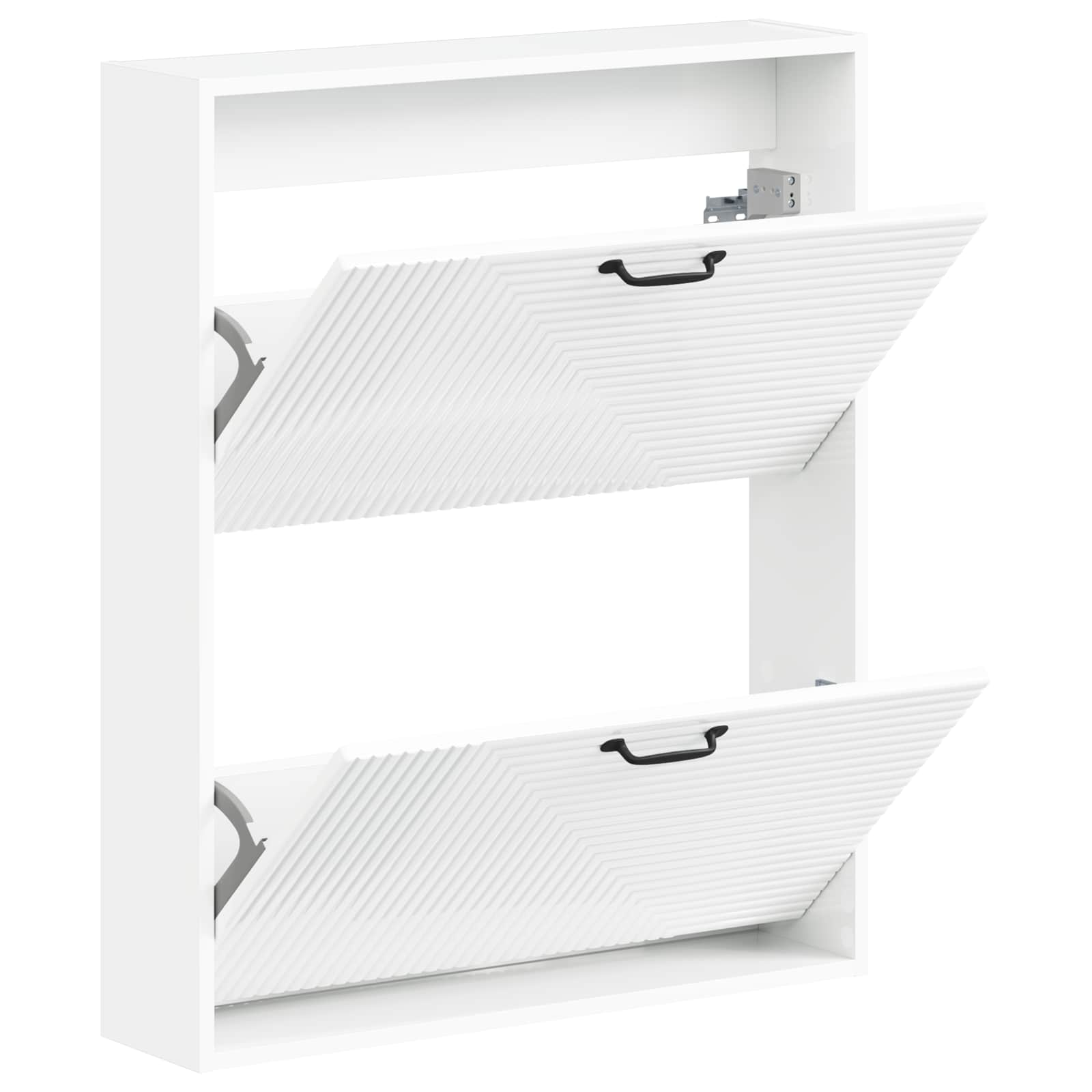 Wandgemonteerde Schoenkast HAARLEM 71 x 17 x 86 cm Bewerkt hout image 2