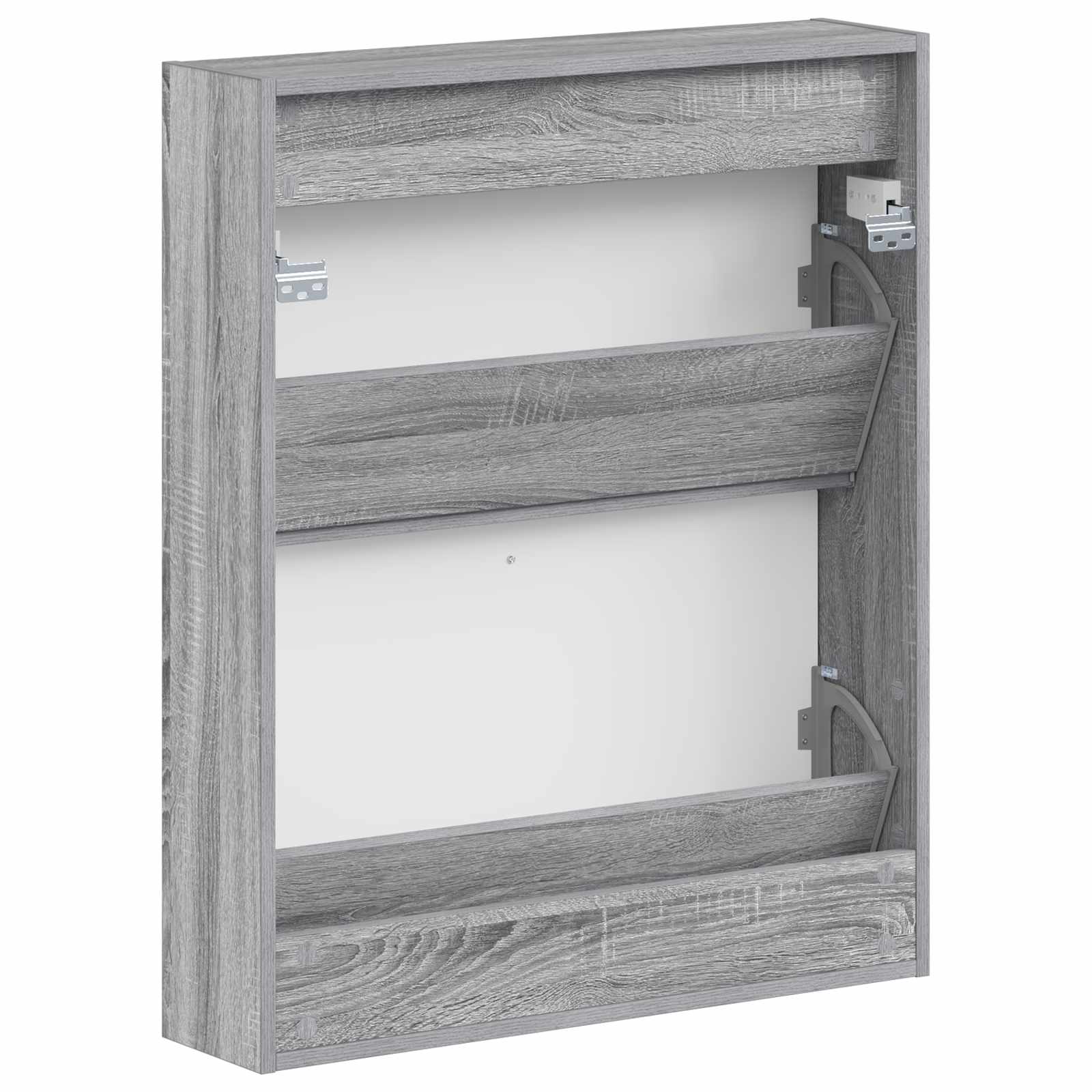 Wandgemonteerde Schoenkast HAARLEM 71 x 17 x 86 cm Bewerkt hout image 5