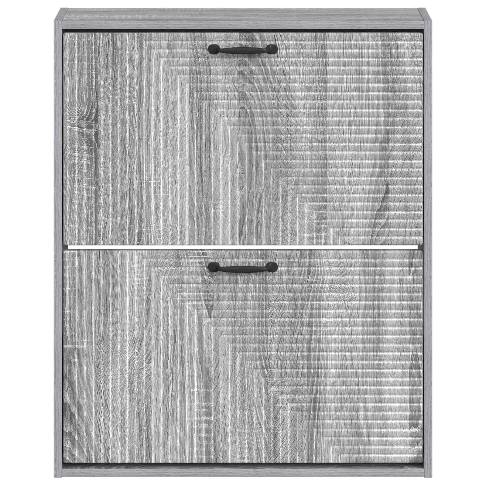 Wandgemonteerde Schoenkast HAARLEM 71 x 17 x 86 cm Bewerkt hout image 3