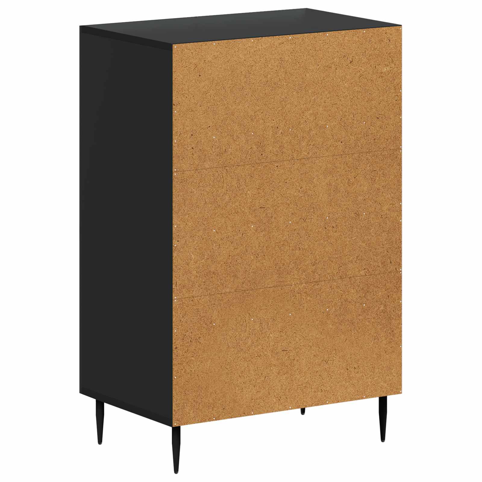 Schoenenkast HAARLEM 59,5 x 39,5 x 89,5 cm Bewerkt hout Zwart image 5