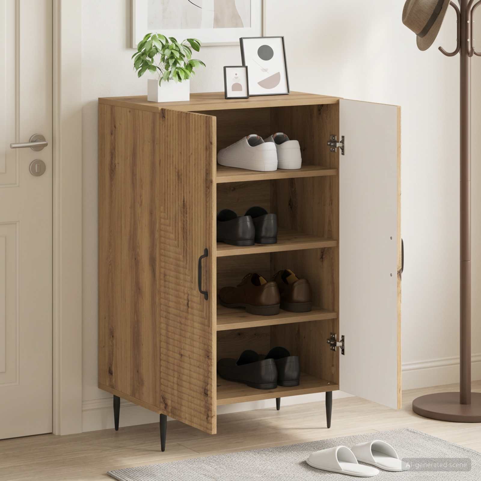 Kinga kapp HAARLEM 59,5 x 39,5 x 89,5 cm Tehispuit Artisan tamm