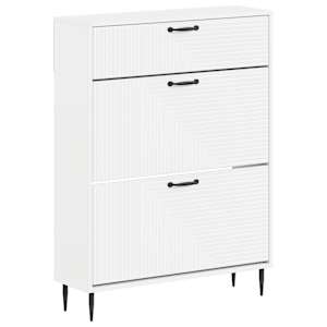 vidaXL Kinga kapp HAARLEM 78 x 24 x 103 cm Tehispuit Valge