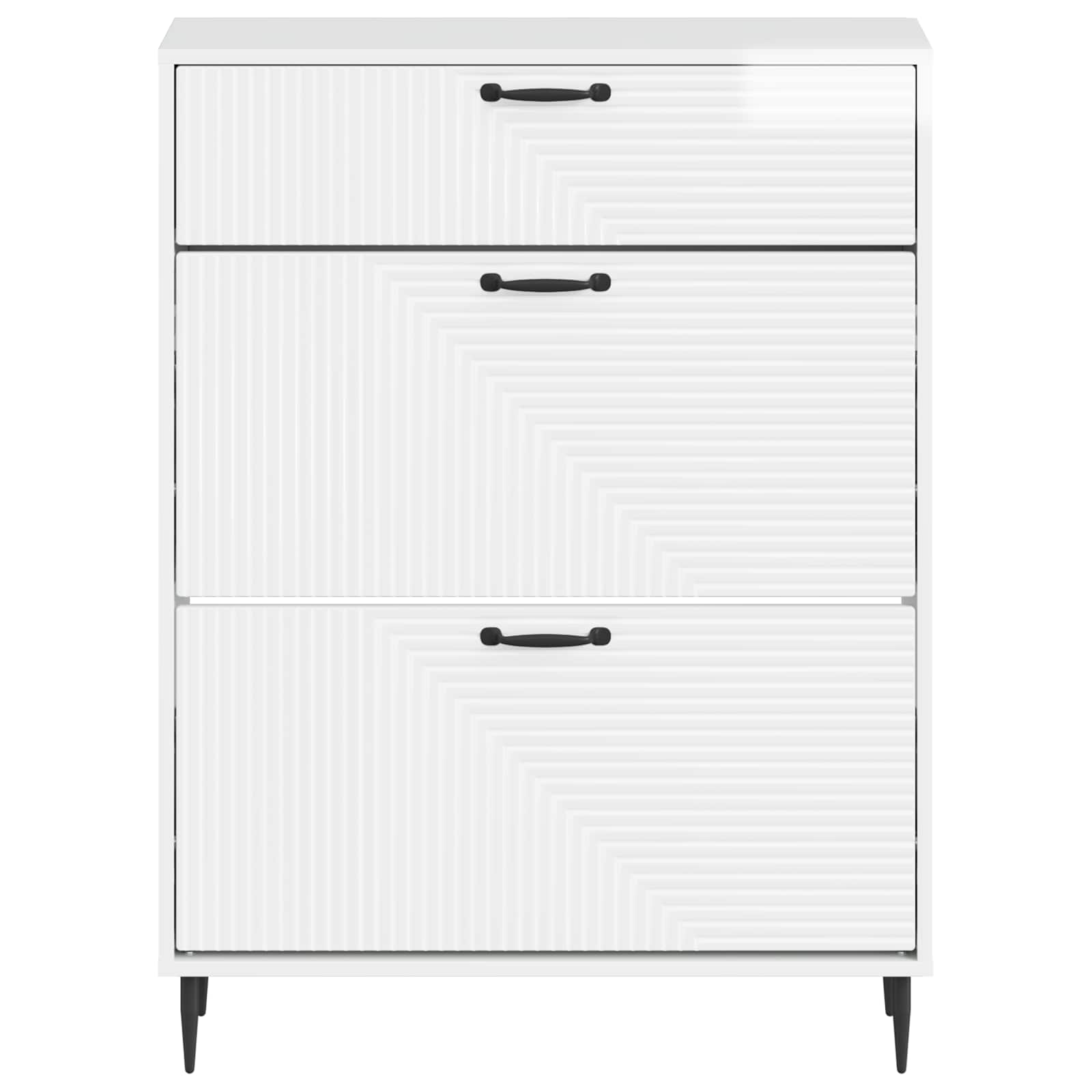 Schoenenkast HAARLEM 78 x 24 x 103 cm Bewerkt hout image 3