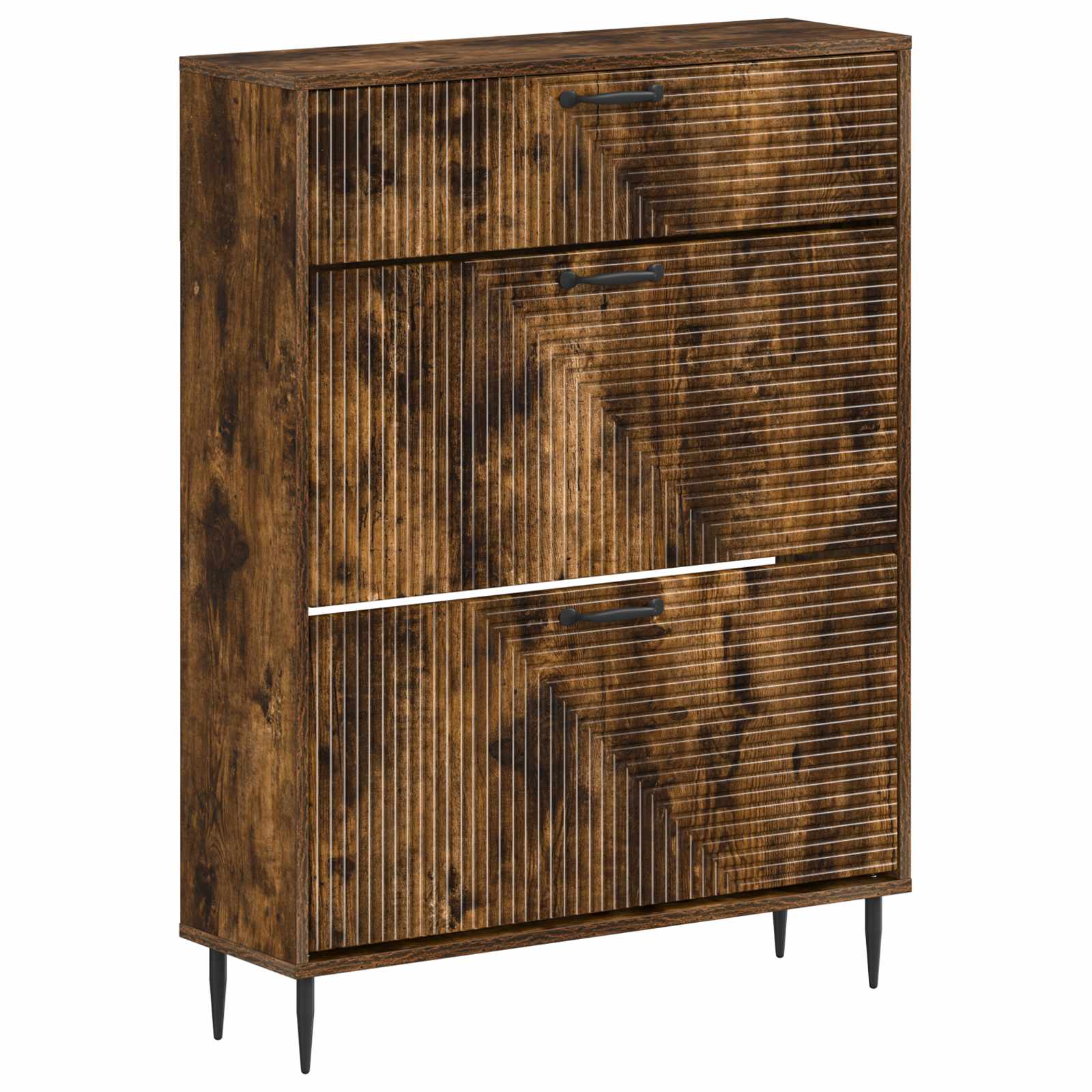 Schoenenkast HAARLEM 78 x 24 x 103 cm Bewerkt hout image 1