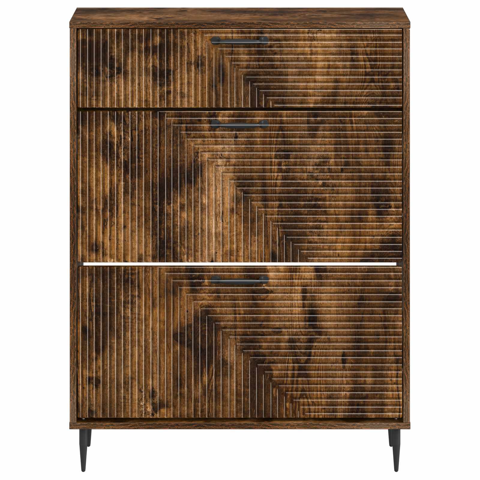 Schoenenkast HAARLEM 78 x 24 x 103 cm Bewerkt hout image 3
