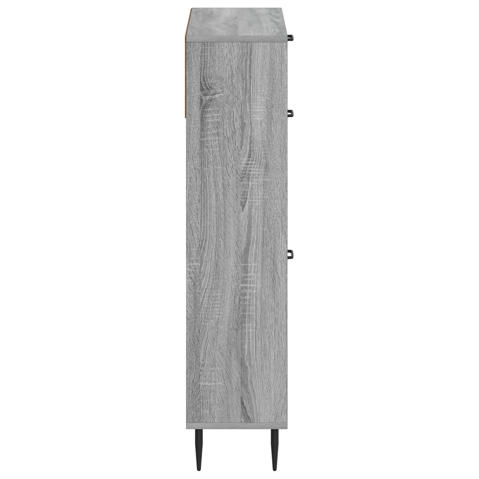 Schoenenkast HAARLEM 78 x 24 x 103 cm Bewerkt hout Grijs Sonoma image 4