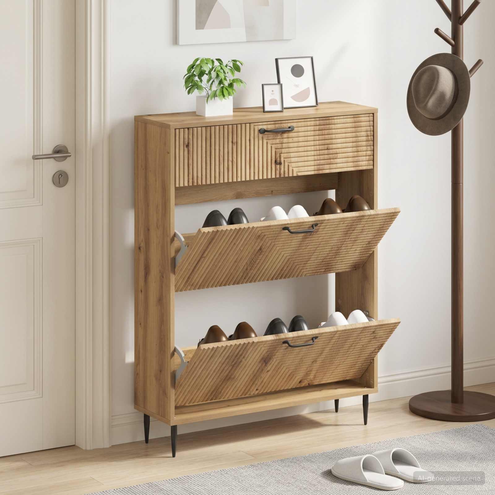 Kinga kapp HAARLEM 78 x 24 x 103 cm Tehispuit Artisan tamm