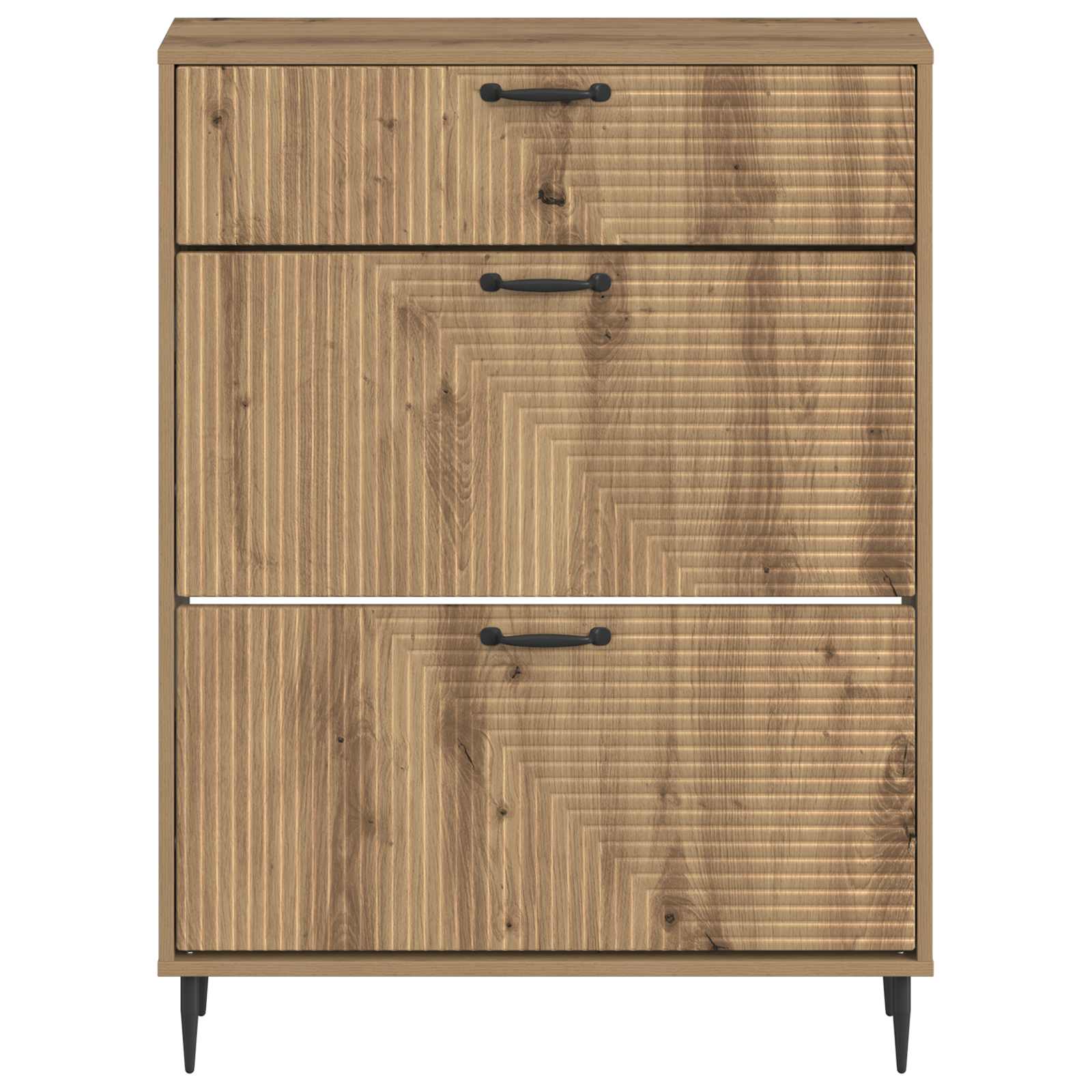Schoenenkast HAARLEM 78 x 24 x 103 cm Bewerkt hout image 3
