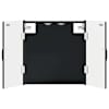 vidaXL Dartboardi kapp HAARLEM Must 52,5 x 10,5 x 53,5 cm Tehispuit