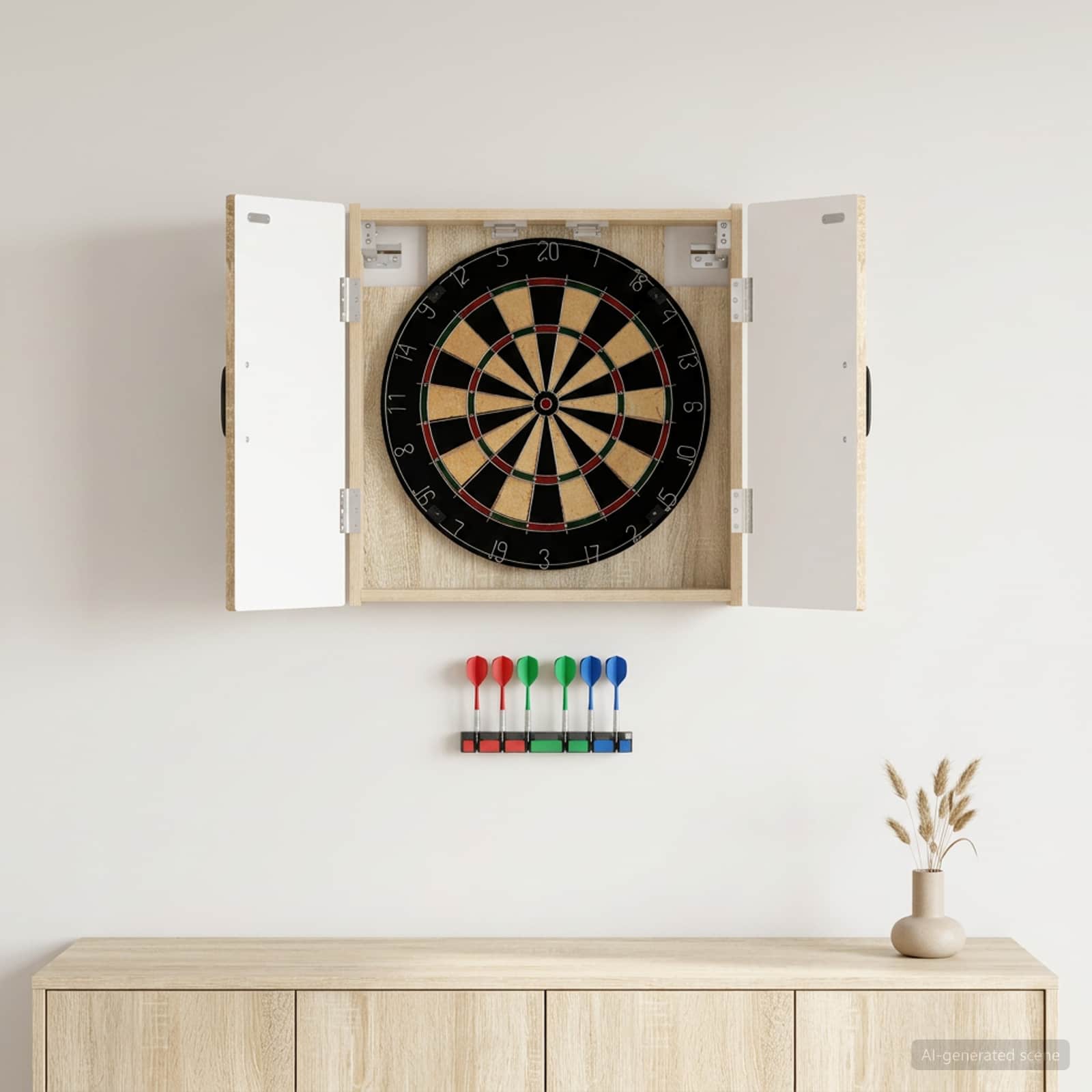 Dartbord Kabinet UTRECHT Sonoma Eiken 52,5 x 10,5 x 53,5 cm
