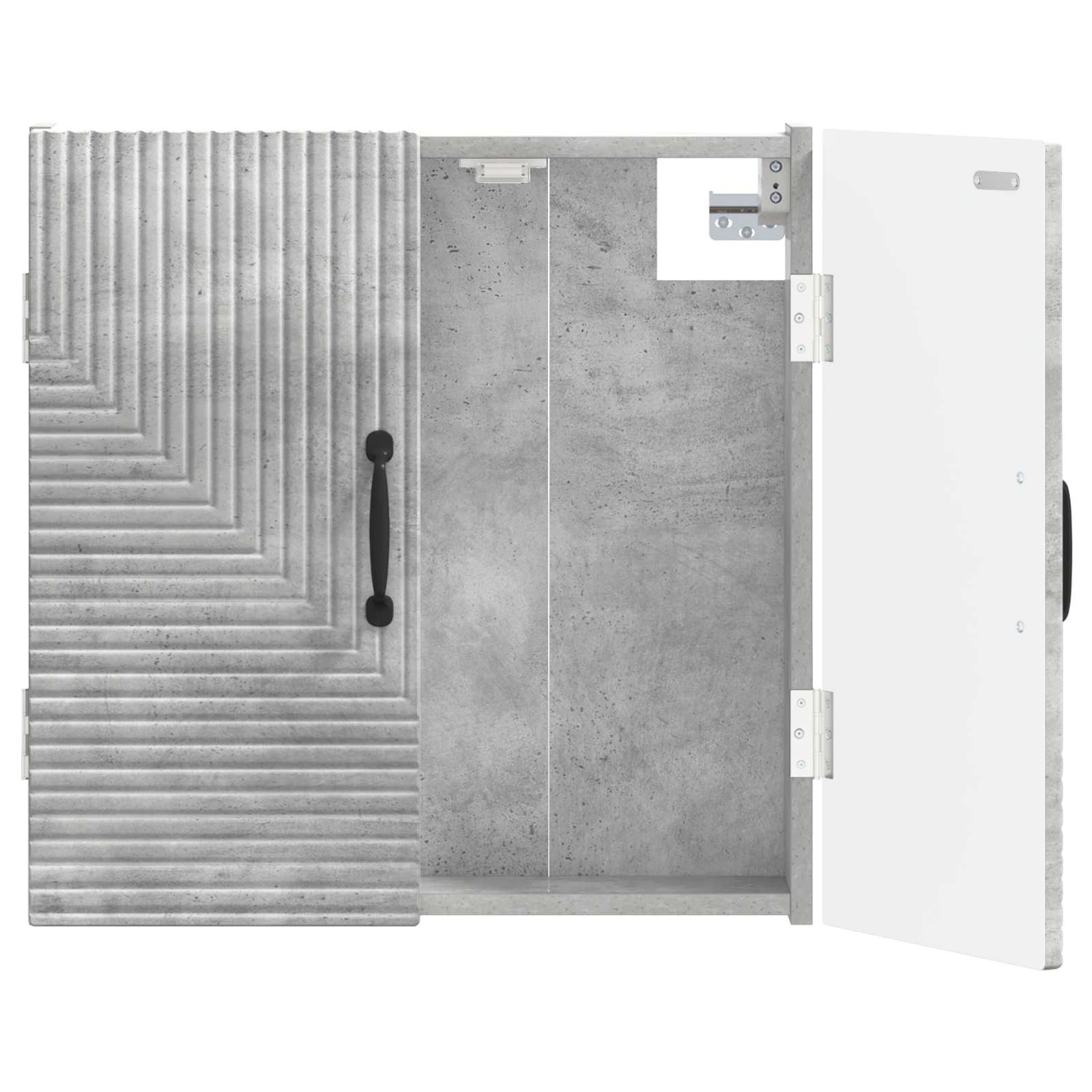 vidaXL Skříň na terče HAARLEM Betonově šedá 52,5 x 10,5 x 53,5 cm