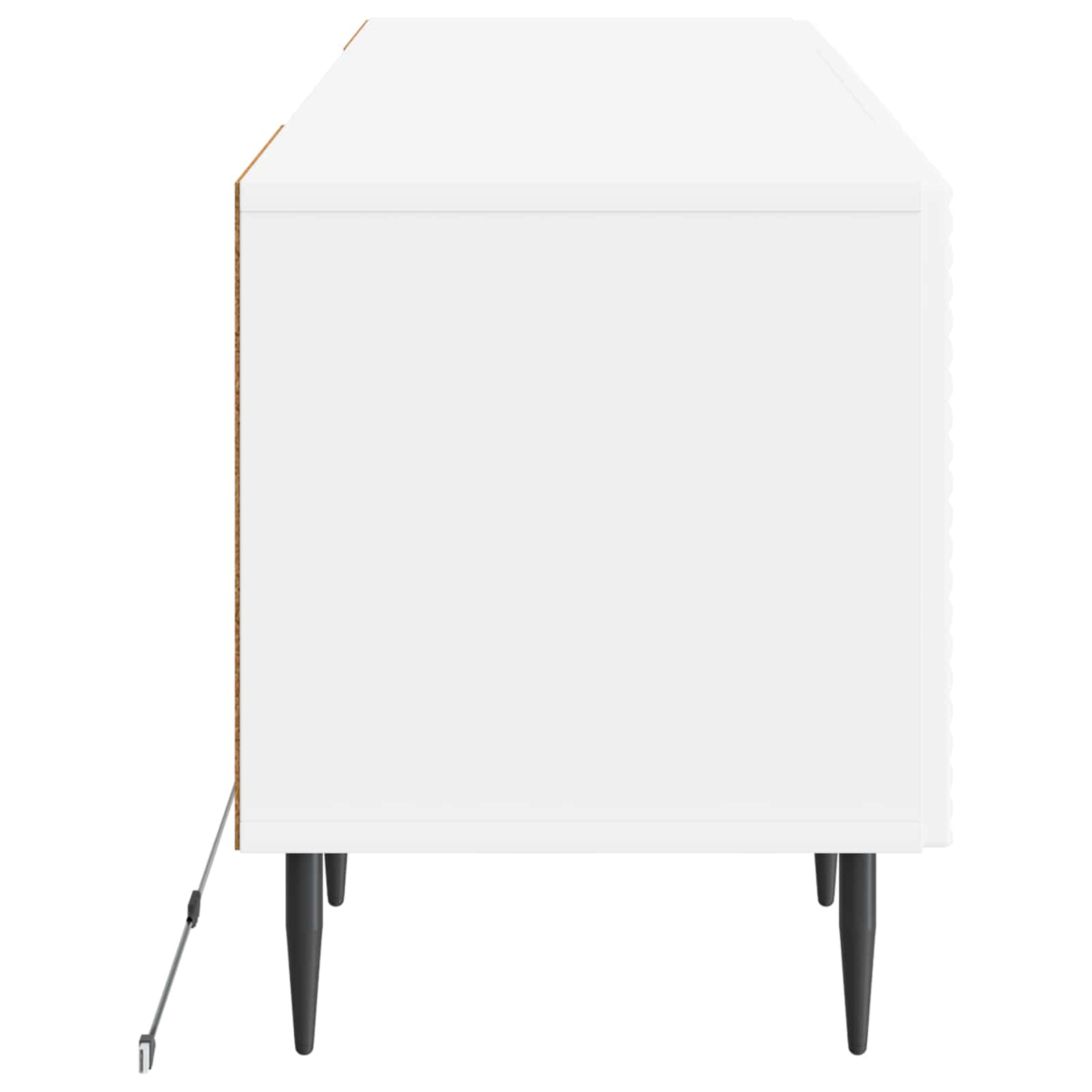 LED TV-kaappi valkoinen Tekninen puu - Image 5