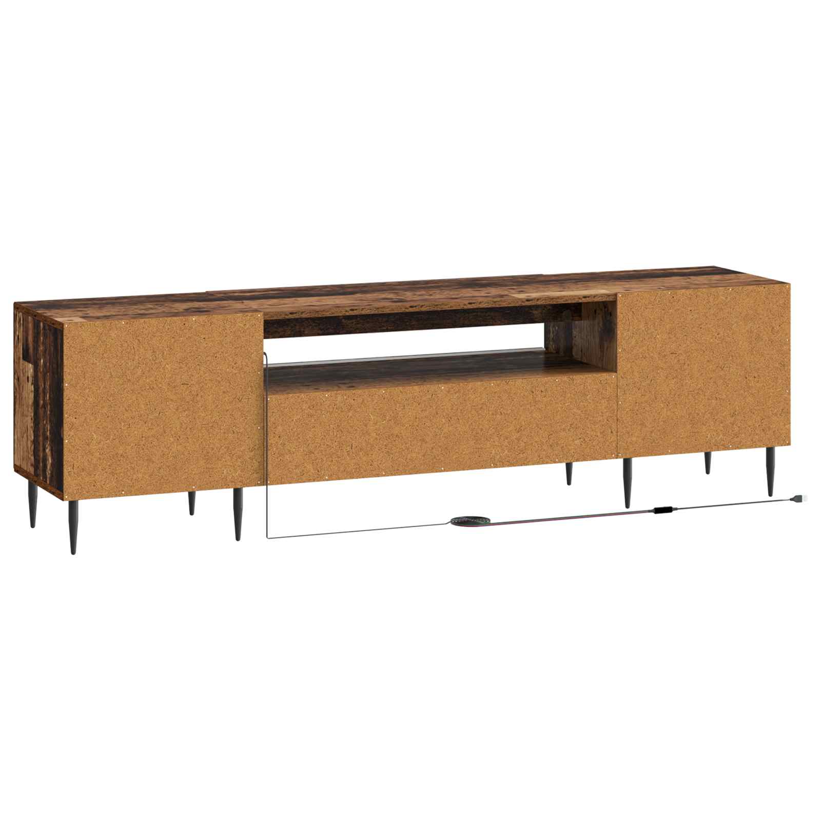 LED TV-kaappi Vanha puu Tekninen puu - Image 6
