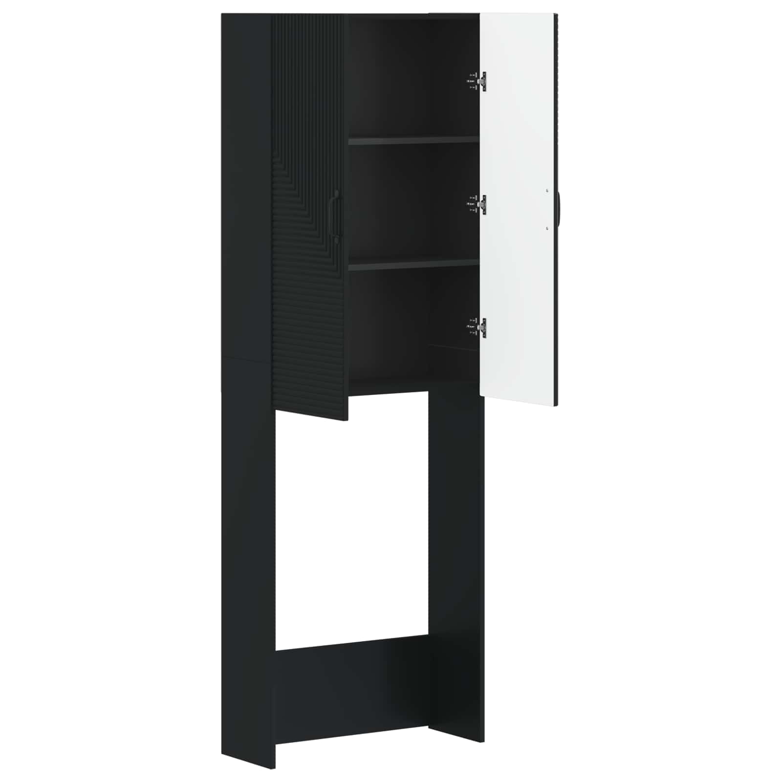 Kabineta za stranišče HAARLEM Črna 66 x 25,5 x 190 cm - slika 2