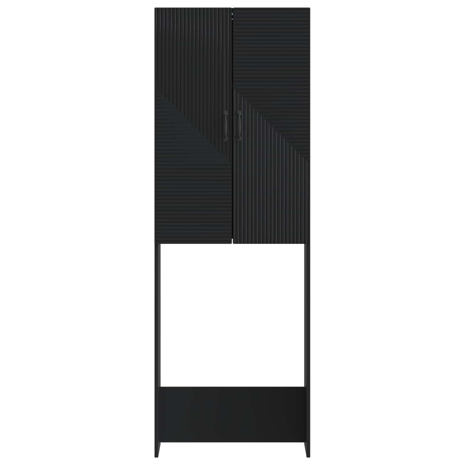 Kabineta za stranišče HAARLEM Črna 66 x 25,5 x 190 cm - slika 3