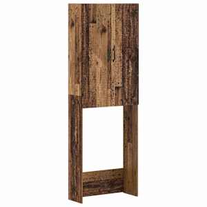 vidaXL Tualettkabinet HAARLEM Vana puit 66 x 25,5 x 190 cm Tehispuit