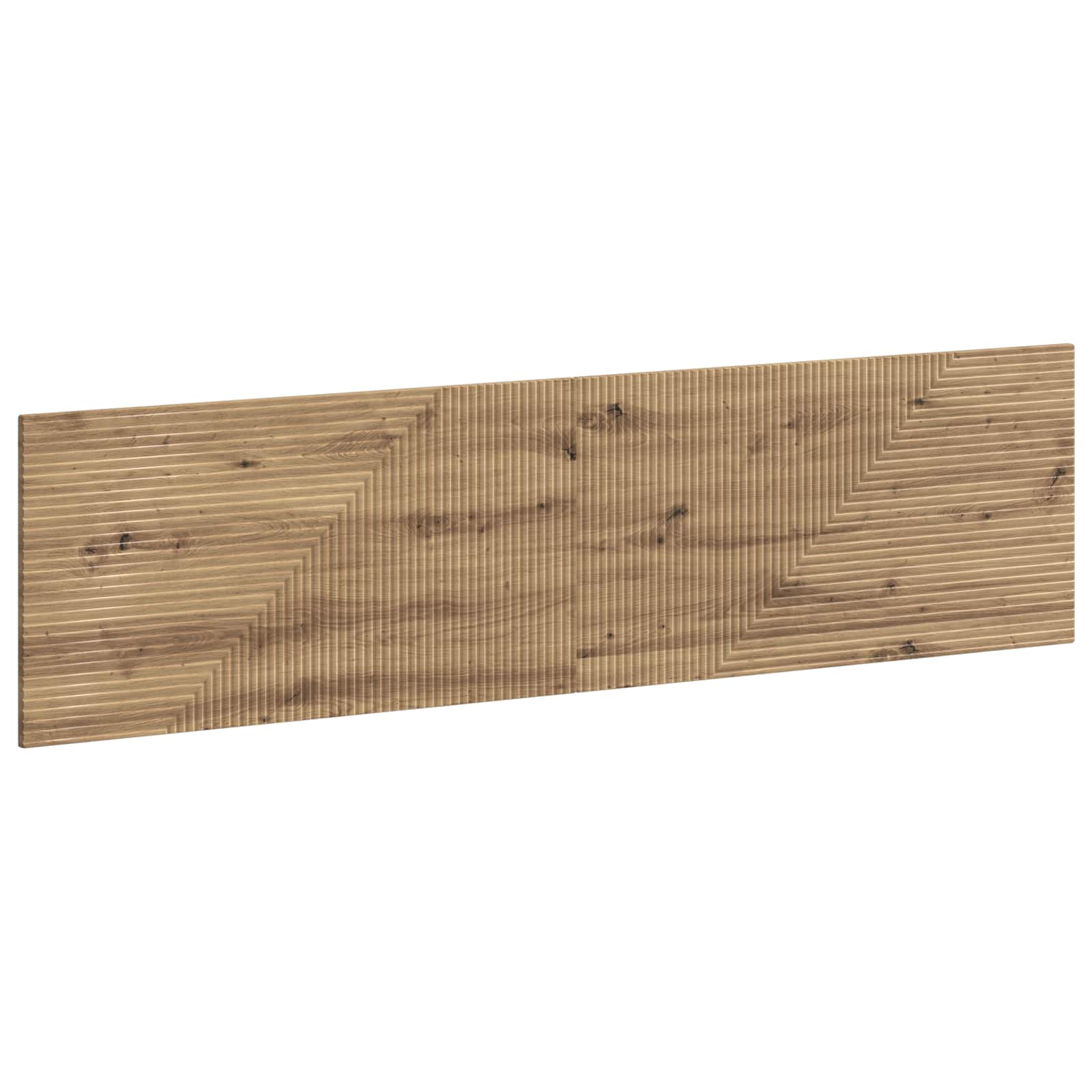 Wandgemonteerd Hoofdeinde HAARLEM Artisanaal eiken Bewerkt hout – afbeelding 1