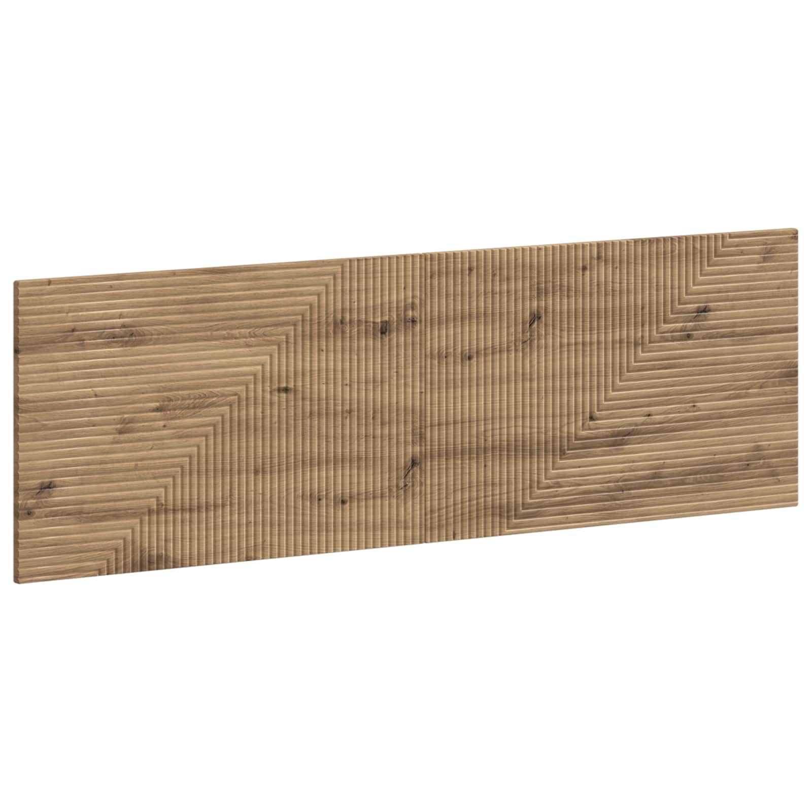 Wandgemonteerd Hoofdeinde HAARLEM Artisanaal eiken Bewerkt hout – afbeelding 1