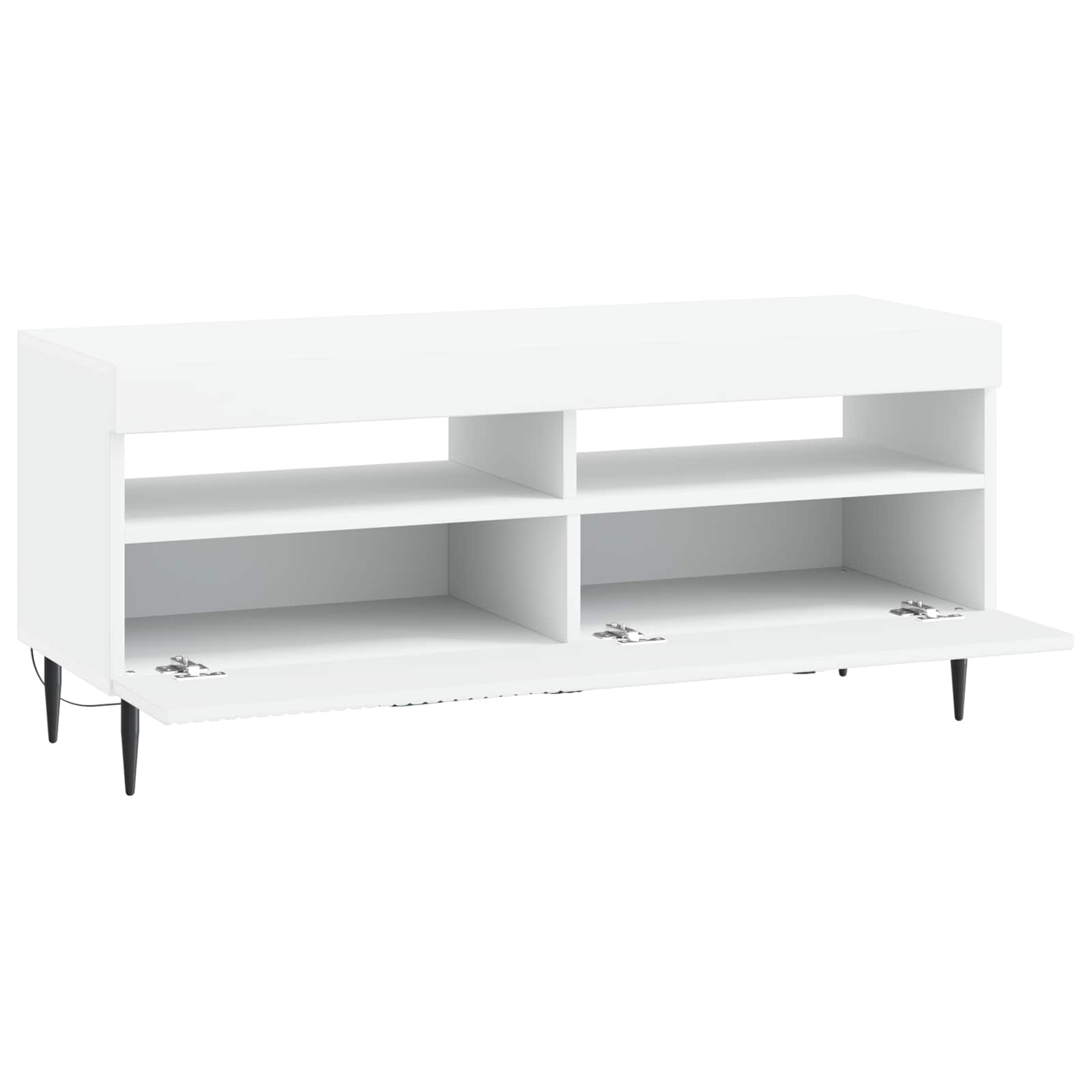 LED TV-kaappi valkoinen Tekninen puu - Image 3