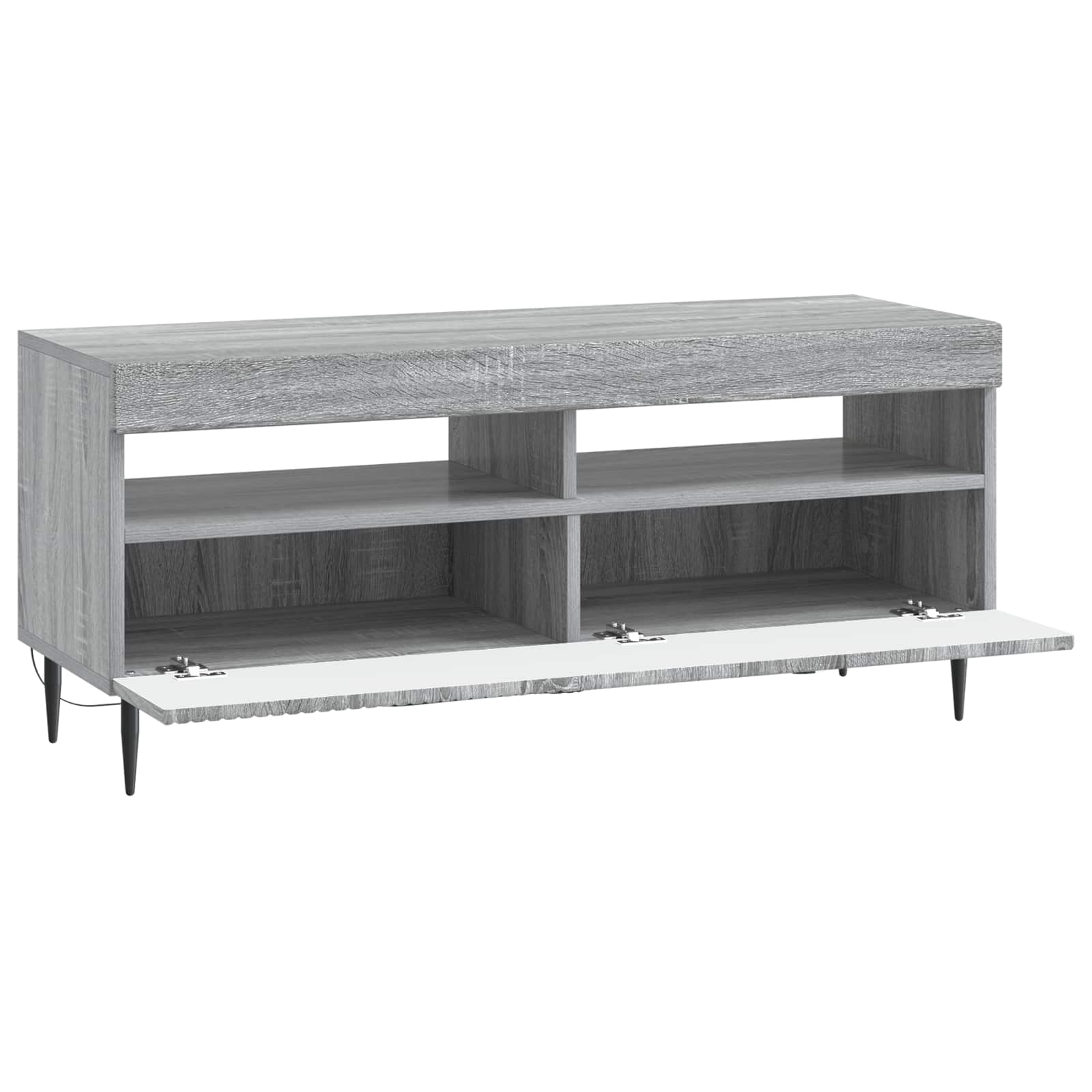 LED TV-kaappi Harmaa Sonoma Tekninen puu - Image 3