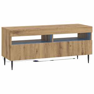 vidaXL LED TV kapp HAARLEM 100 x 35 x 43 cm Artisan tamm Tehispuit