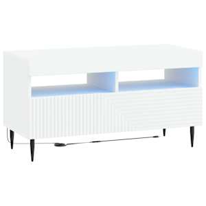 vidaXL LED TV kapp HAARLEM 81 x 35 x 43 cm Valge Tehispuit