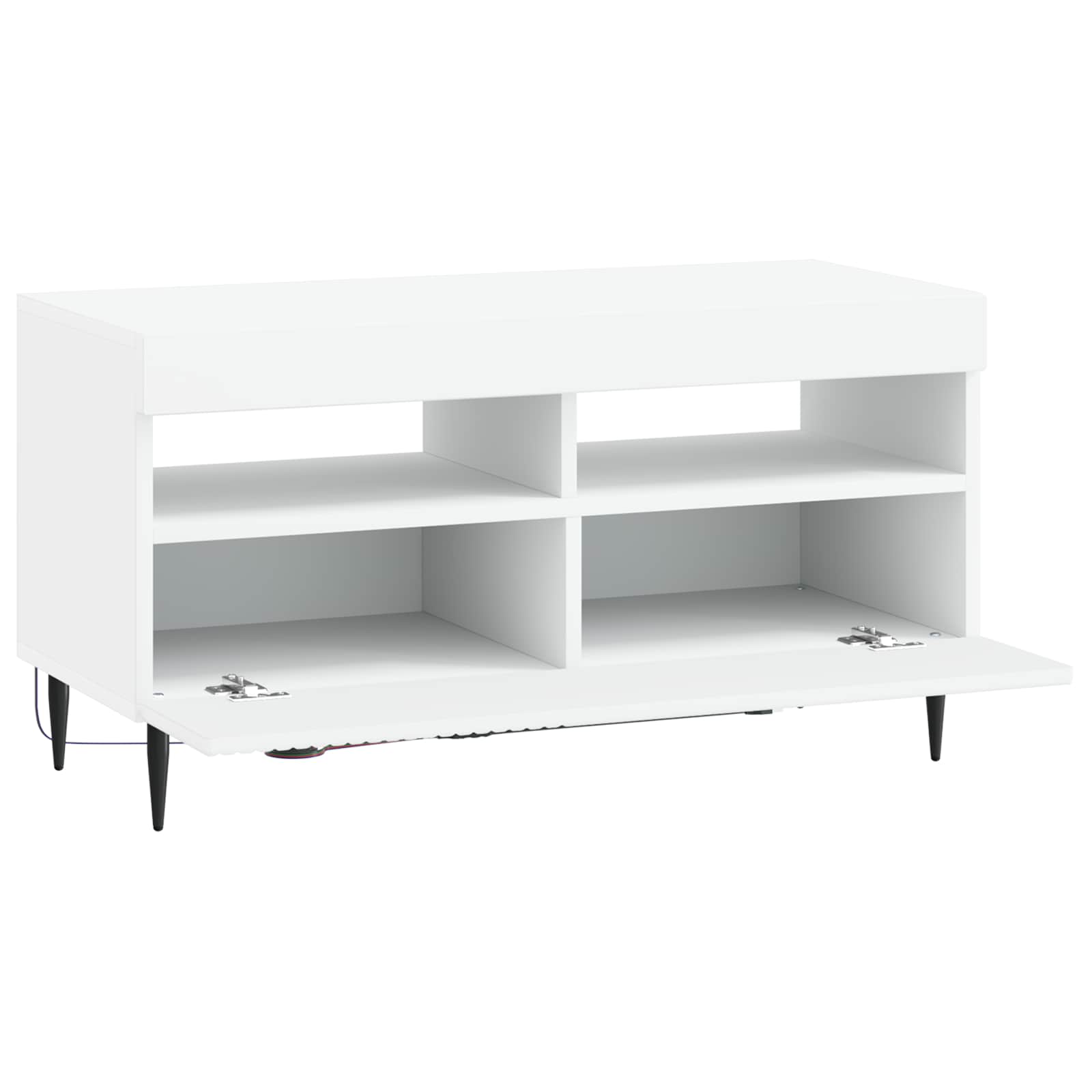 LED TV-kaappi valkoinen Tekninen puu - Image 3