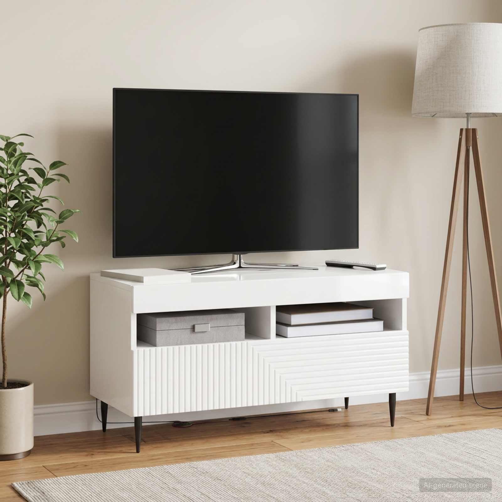 LED TV-kaappi HAARLEM 81 x 35 x 43 cm - Image 4