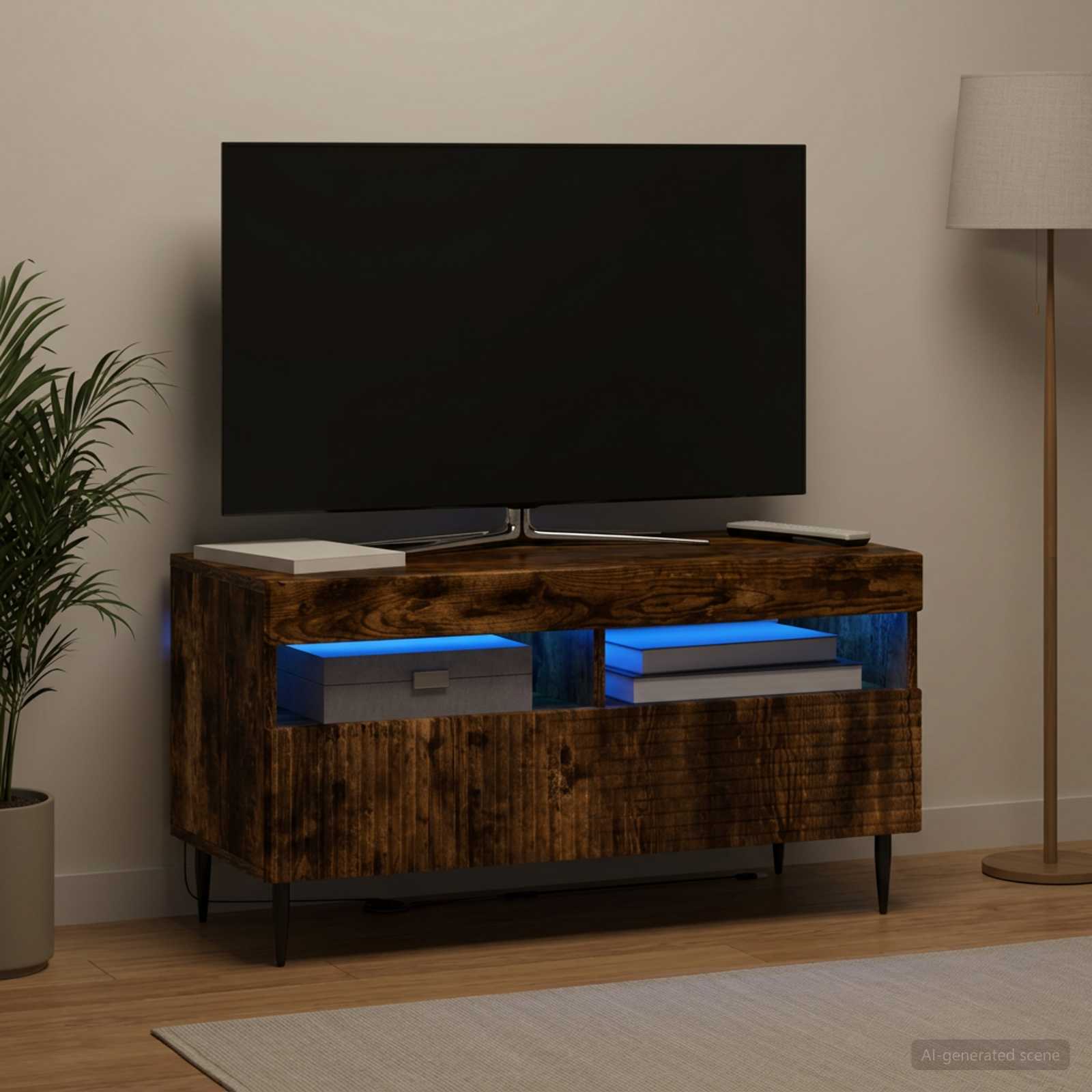 LED TV-kaappi Savutammi Tekninen puu