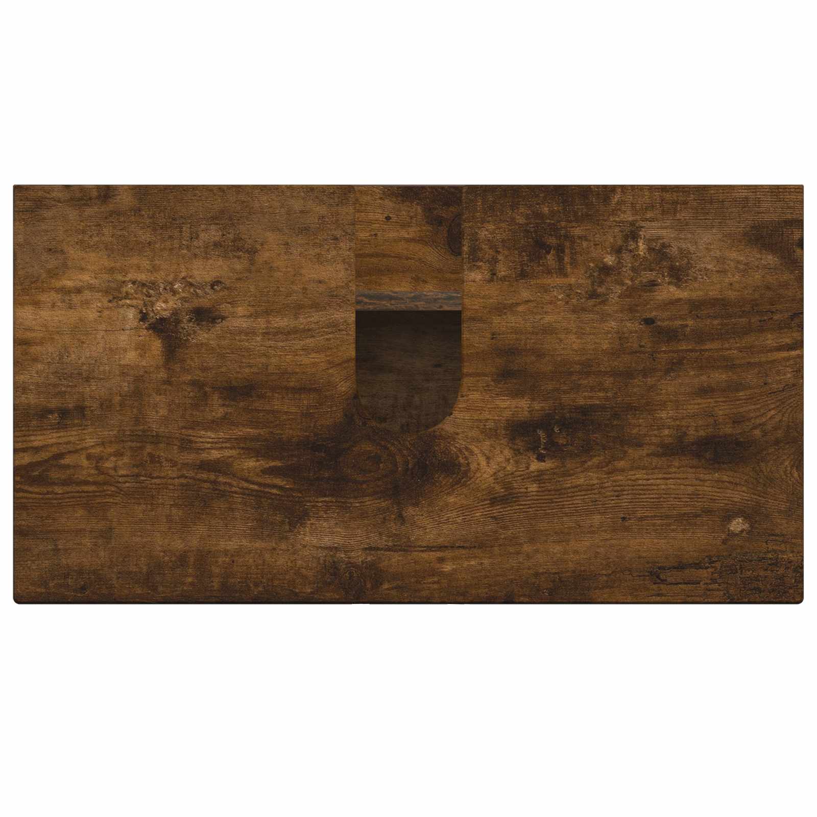 vidaXL Badkamer wastafelkast DELFT Gerookt eiken 59,5 x 31,5 x 59 cm