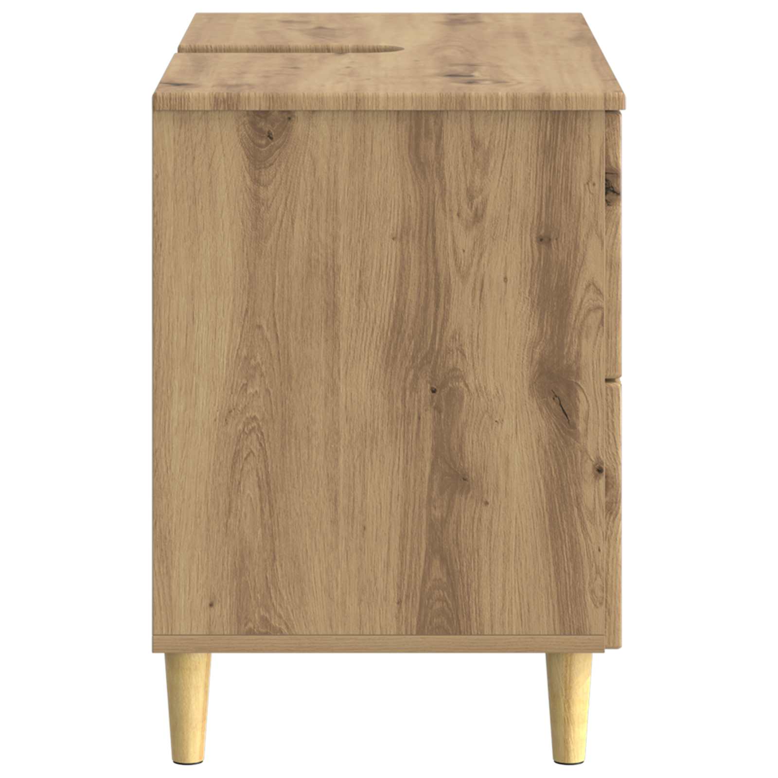 Kylpyhuoneen allaskaappi DELFT Artisaanitammi 82 x 41 x 59 cm - Image 4